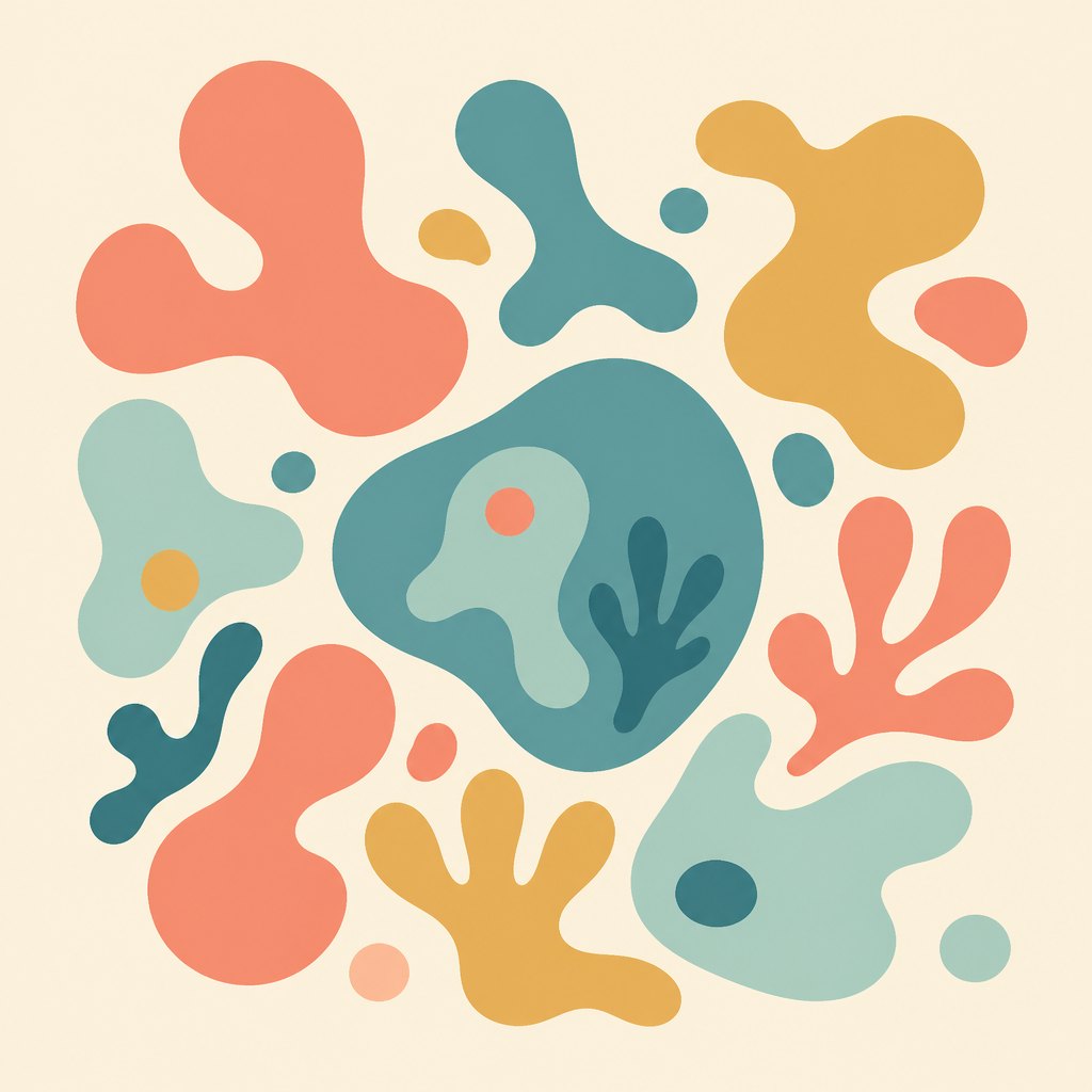 AI-generated Biomorphic Shapes example