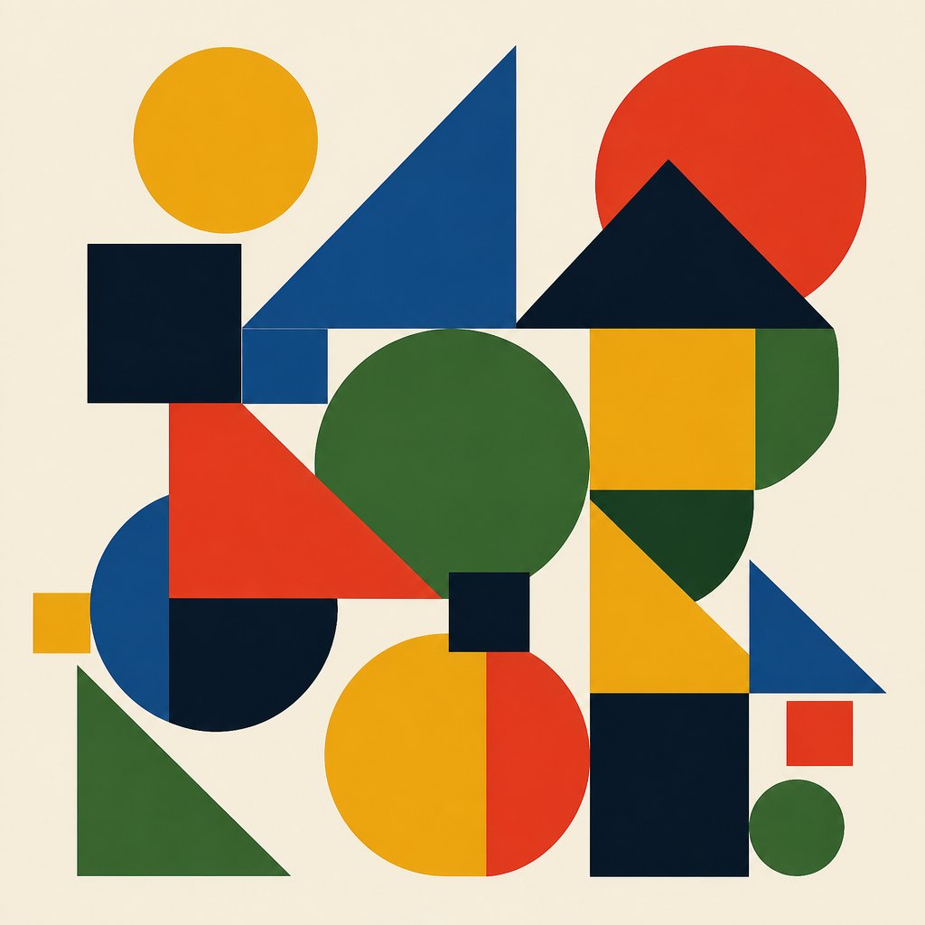 AI-generated Geometric Shapes example