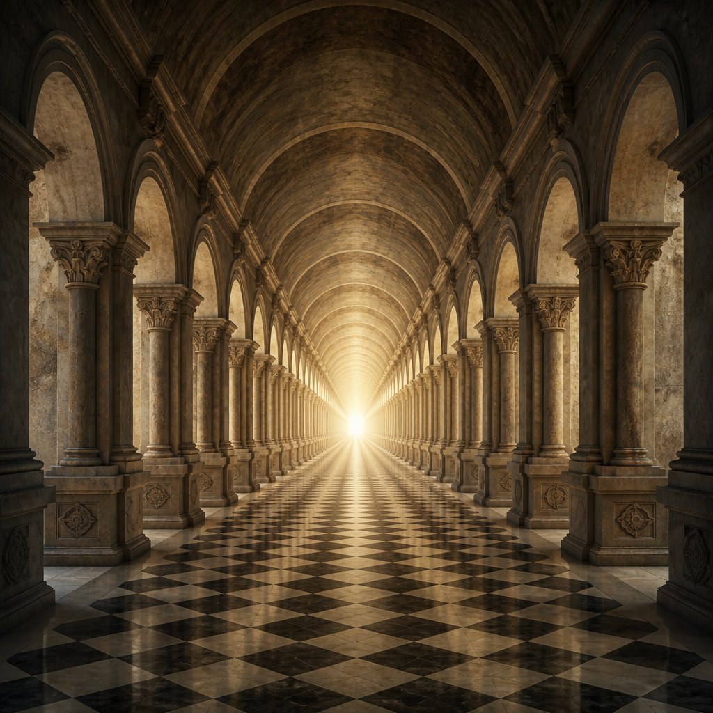 AI-generated Linear Perspective example