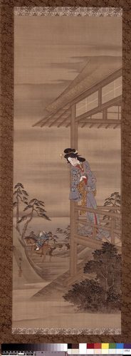 hanging scroll, painting — Asymmetry