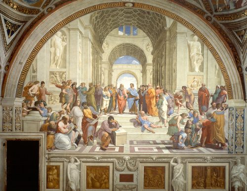 Italian:  Scuola di Atene The School of Athens — Balance