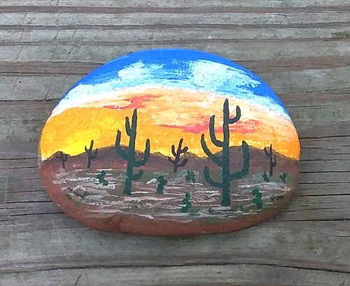 Desert Cactus sunset — Color Temperature