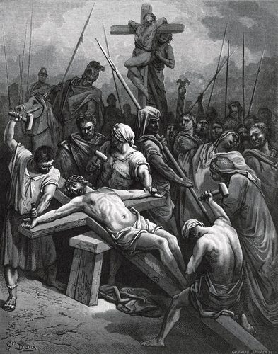 Gustave Doré - Crucifixion of Jesus — Contrast