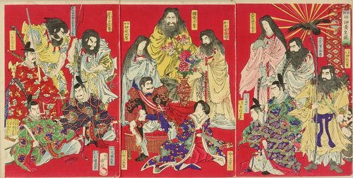 Meiji-tenno among kami and emperors — Contrast