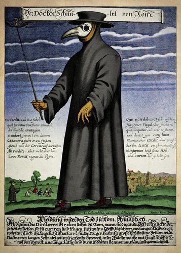 Paul Fürst, Der Doctor Schnabel von Rom (coloured version) — Contrast