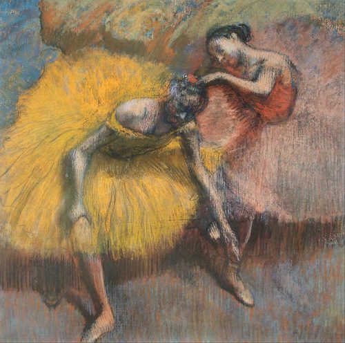 Deux danseuses jaunes et roses — Cropping