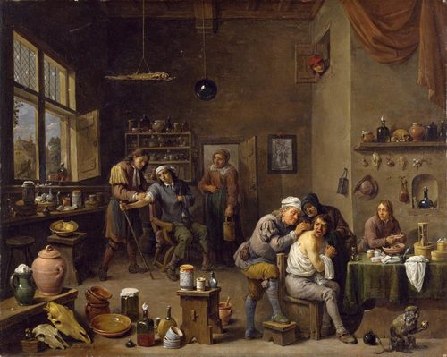 The Surgeon by David Teniers the Younger, 1670s — Emphasis