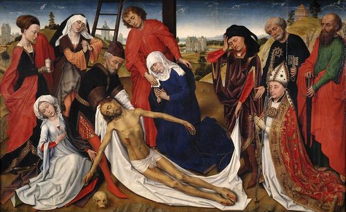 The lamentation over the dead Christ — Foreshortening
