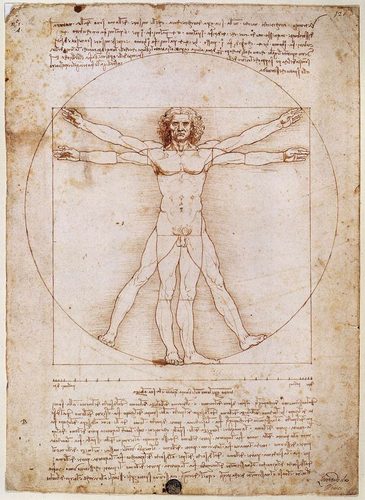 Vitruvian Man — Golden Ratio
