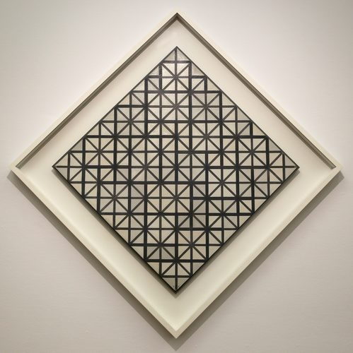 Piet mondrian, composizione con linee grigie, 1918, 01 — Grid Composition