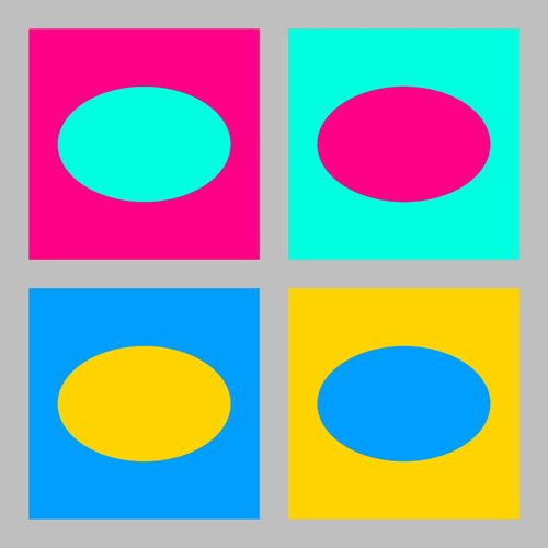 Color opponent process theory contrast of complementary colors (corrected) — Hue