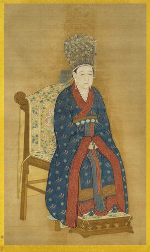 Seated Portrait of Ningzong's Empress — Implied Line