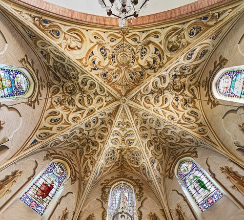 (Orgueil) - L'Église Saint-Ferréol - Voute du choeur — Implied Texture