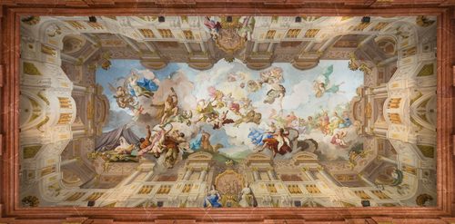 Stift Melk Marmorsaal Deckenfresko — Implied Texture