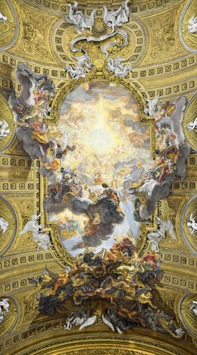 Ceiling of Church of the Gesù (Rome) — Implied Texture