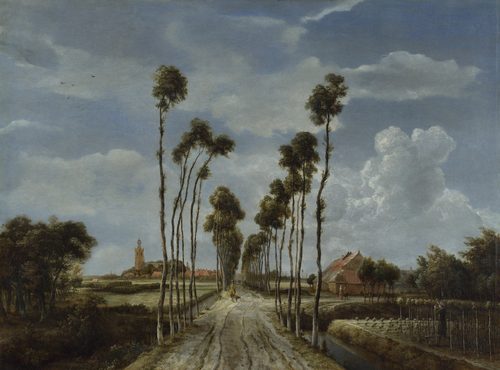 German:  Allee von MiddelharnisThe Avenue at Middelharnis — Leading Lines