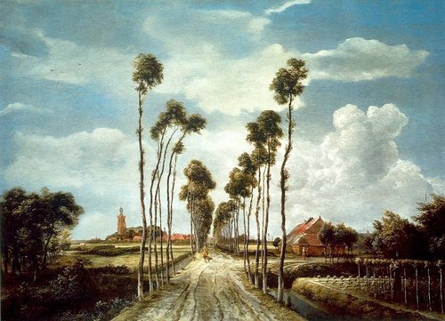 German:  Allee von Middelharnis The Avenue at Middelharnis — Leading Lines