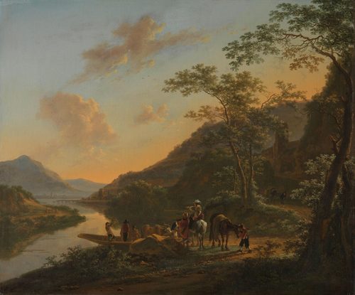 Italian Landscape with Ferry — Leading Lines