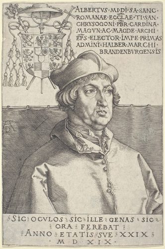 Cardinal Albrecht of Brandenburg - The Small Plate — Line
