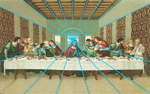 פרספקטיבה - הסעודה האחרונה — Linear Perspective