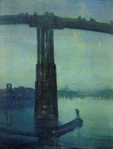 Nocturne: Blue and Gold - Old Battersea Bridge — Monochromatic