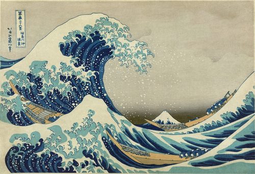 Japanese:  『神奈川沖浪裏』 - Kanagawa oki nami ura — Motif