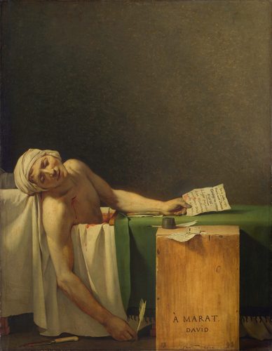 French:  La Mort de Marat The Death of Marat. — Narrative