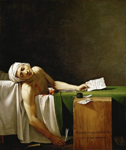 Jacques-Louis David - La Mort de Marat — Narrative
