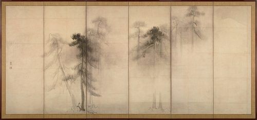 Pine Trees / left hand screen — Negative Space