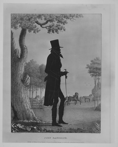 Silhouette Portrait of John Randolph — Negative Space