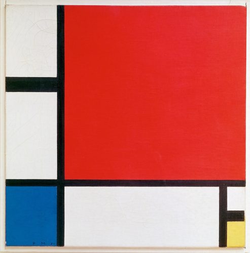 Composition with Red, Blue, and Yellow — Primary Colors