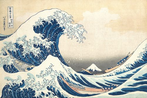 Japanese:  『神奈川沖浪裏 』The Great Wave off Kanagawa — Rule of Thirds