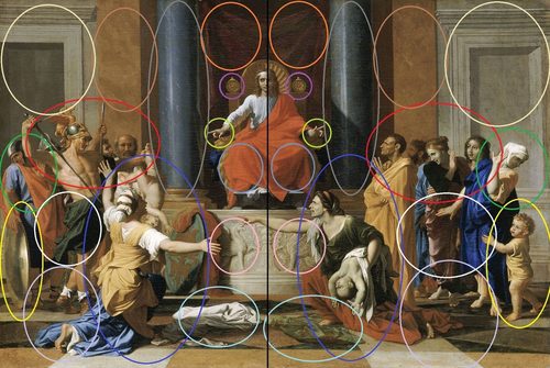 Jugement-de-salomon-poussin lignes symétrie — Secondary Colors