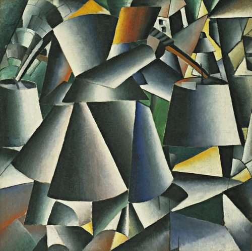 Woman with Pails: Dynamic Arrangement — Shape
