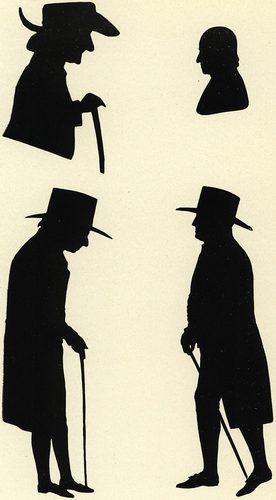 Four Quaker silhouettes — Silhouette