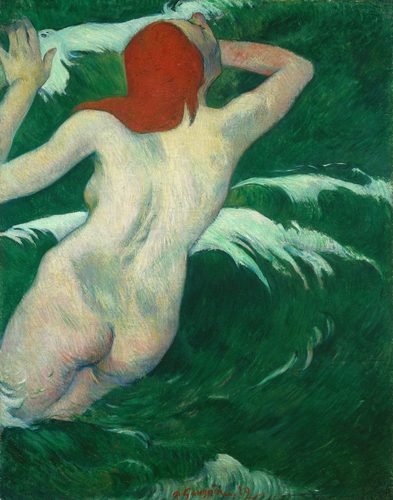 French:  Dans les vagues, ou Ondine (I)In the Waves or Ondine (I) — Split-Complementary Colors