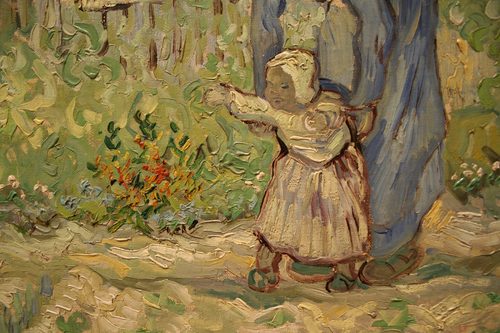 First Steps, after Millet (detail) — Texture