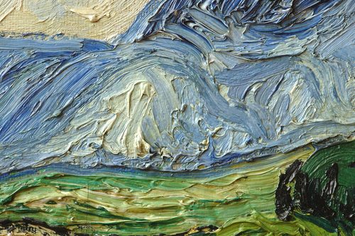Wheat Field with Cypresses — Texture