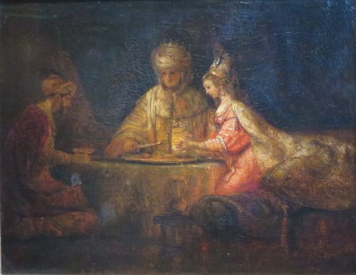 Ahasuerus and Haman at the Feast of Esther — Value