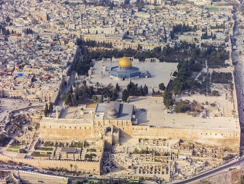 Jerusalem-2013(2)-Aerial-Temple Mount-(south exposure) — Viewpoint