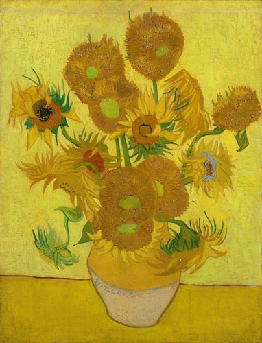 Dutch:  Zonnebloemen Sunflowers — Warm Colors
